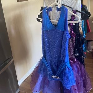 Blue dance costume